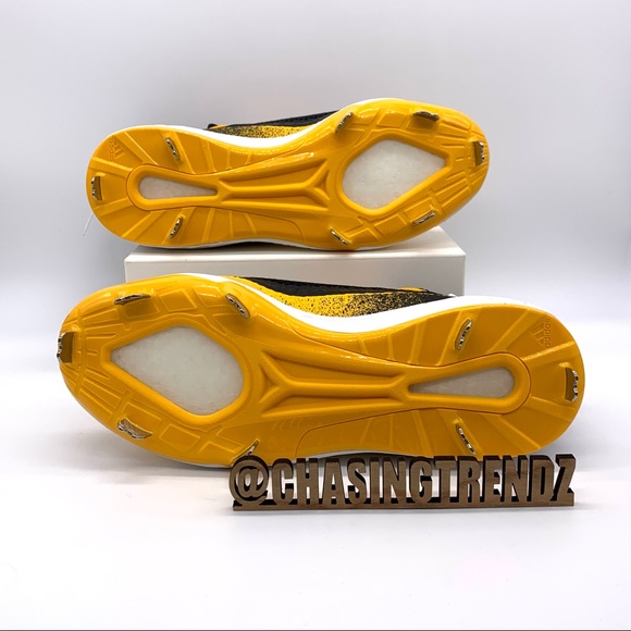 Adidas Mens Icon V Yellow Baseball Cleats main image 7
